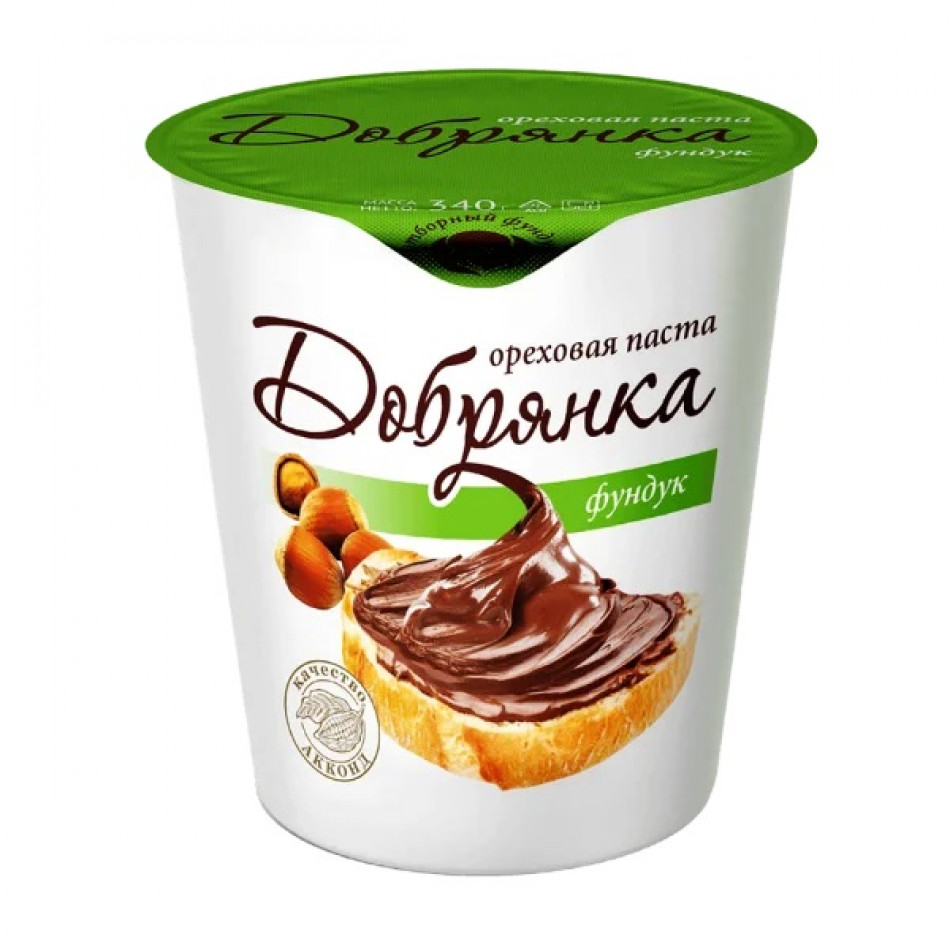 Паста ореховая "Добрянка" фундук 340 г